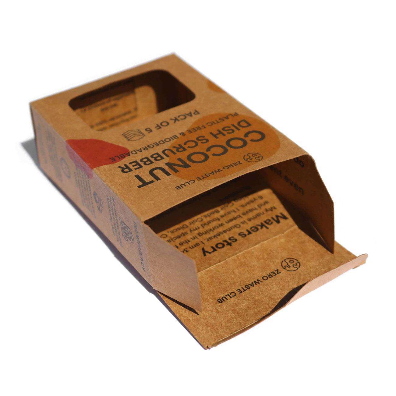 Biodegradable Coconut Kitchen Scourers Pack of 5 - Zero Waste Club - Scourers - Eco Natural Products