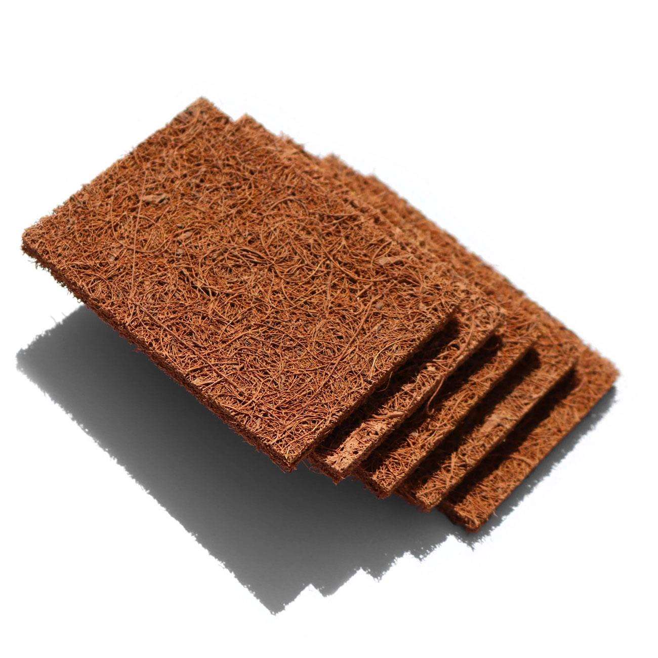Biodegradable Coconut Kitchen Scourers Pack of 5 - Zero Waste Club - Scourers - Eco Natural Products