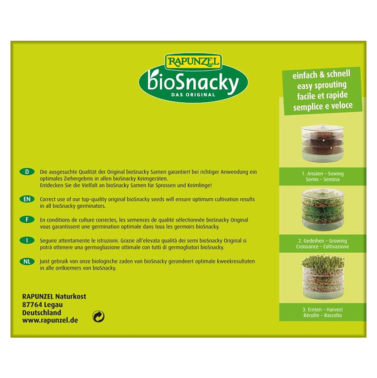 BioSnacky Germinator Large - A. Vogel - Germinator - Eco Natural Products