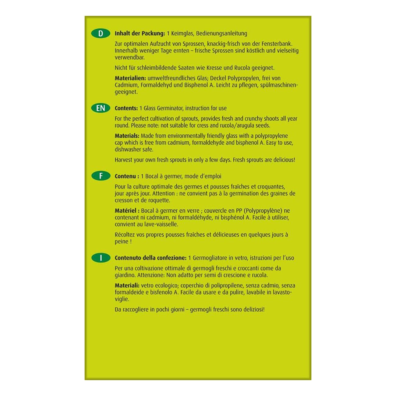 BioSnacky Germinator Small - A. Vogel - Germinator - Eco Natural Products