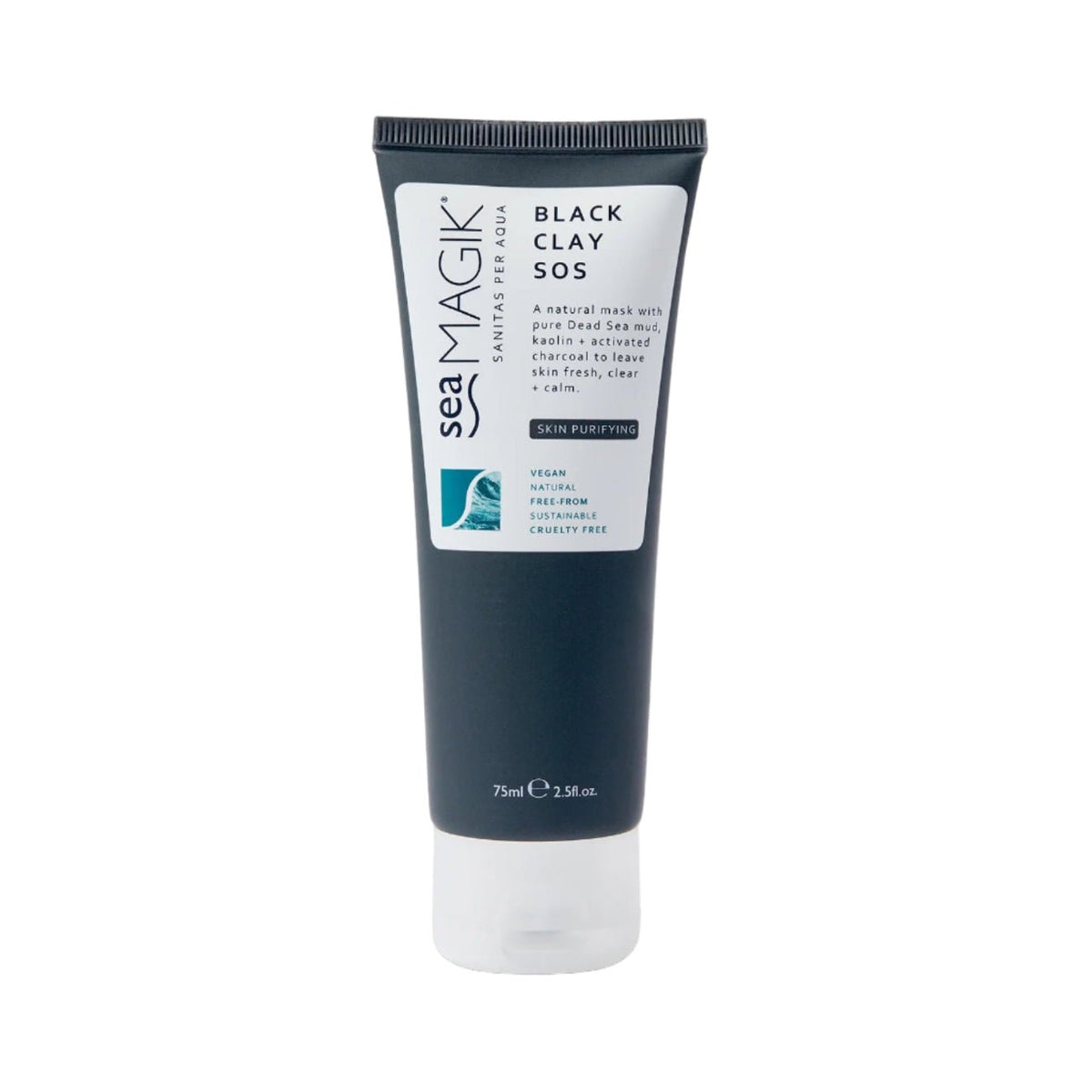 Black Clay SOS Natural Dead Sea Mud Mask 75ml - Sea Magik - Skin Care Masks & Peels - Sea Magik