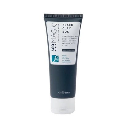 Black Clay SOS Natural Dead Sea Mud Mask 75ml - Sea Magik - Skin Care Masks & Peels - Sea Magik