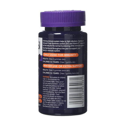 Black Eldeberry Immuno Forte Gummies 30gumies - Sambucol - Food Supplement - Eco Natural Products