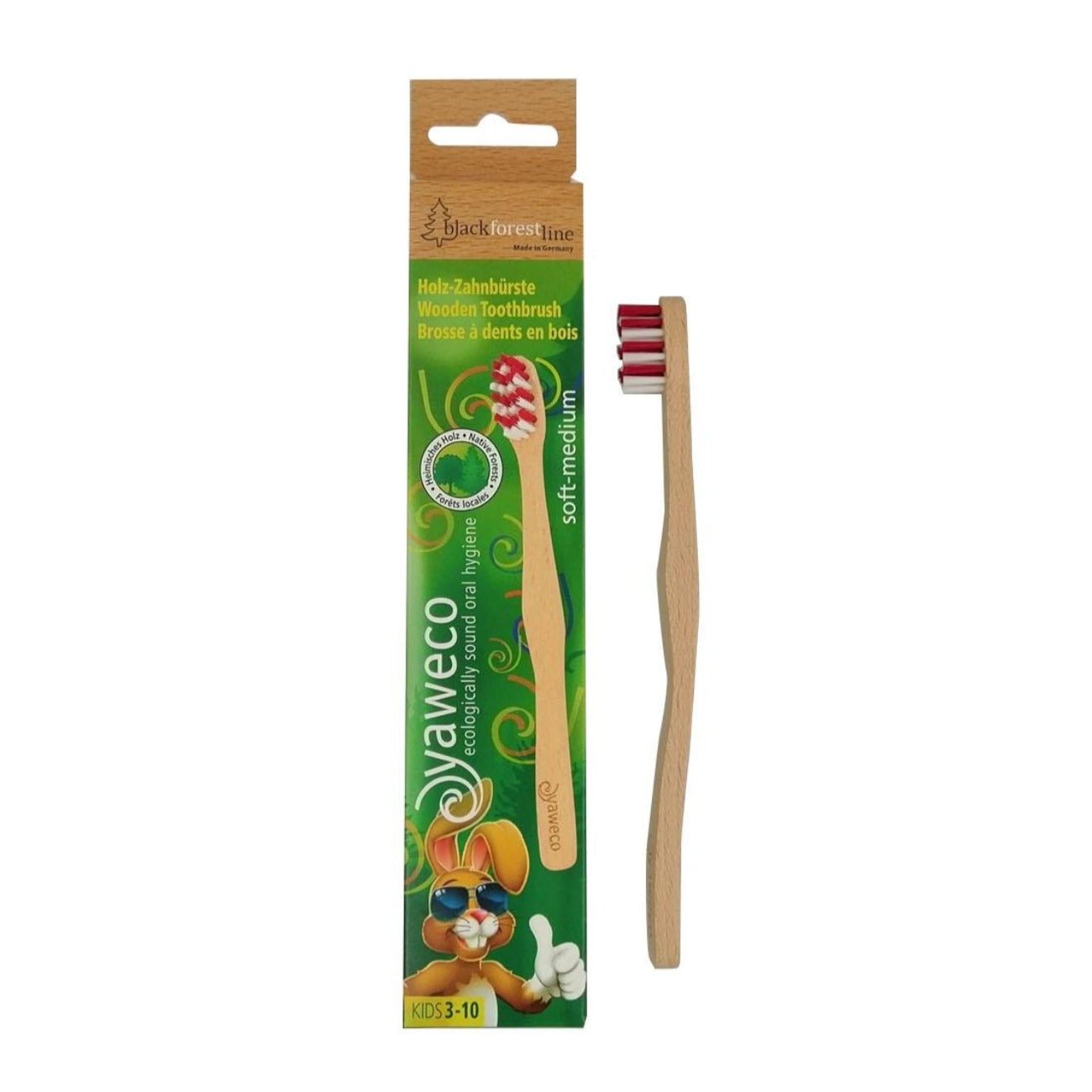 Black Forest Childrens Toothbrush - Eco Natural Products - Yaweco - Toothbrush children