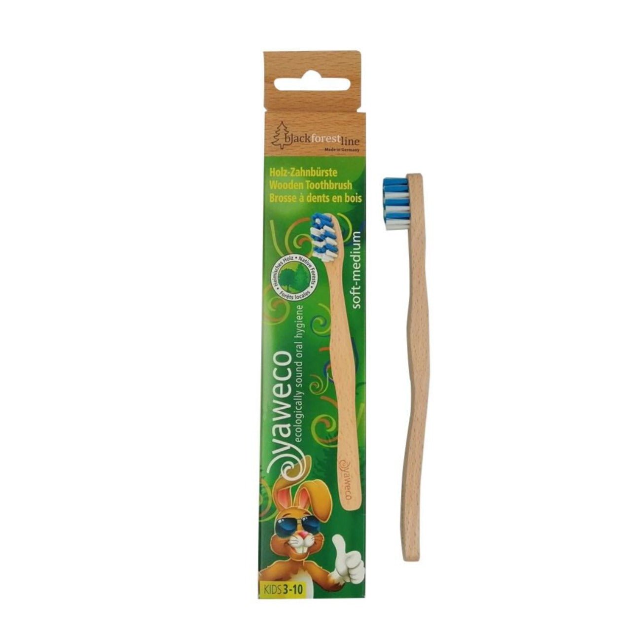 Black Forest Childrens Toothbrush - Eco Natural Products - Yaweco - Toothbrush children