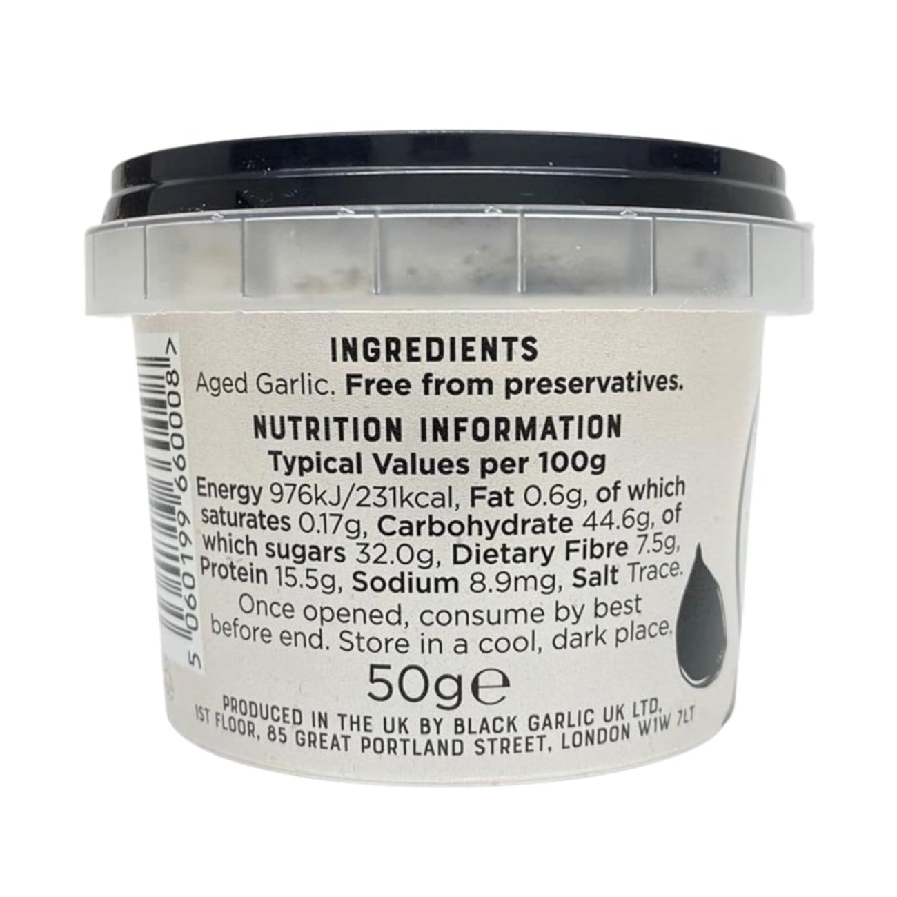 Black Garlic Cloves 50g - Balsajo Black Garlic - Condiments & Sauces - Eco Natural Products