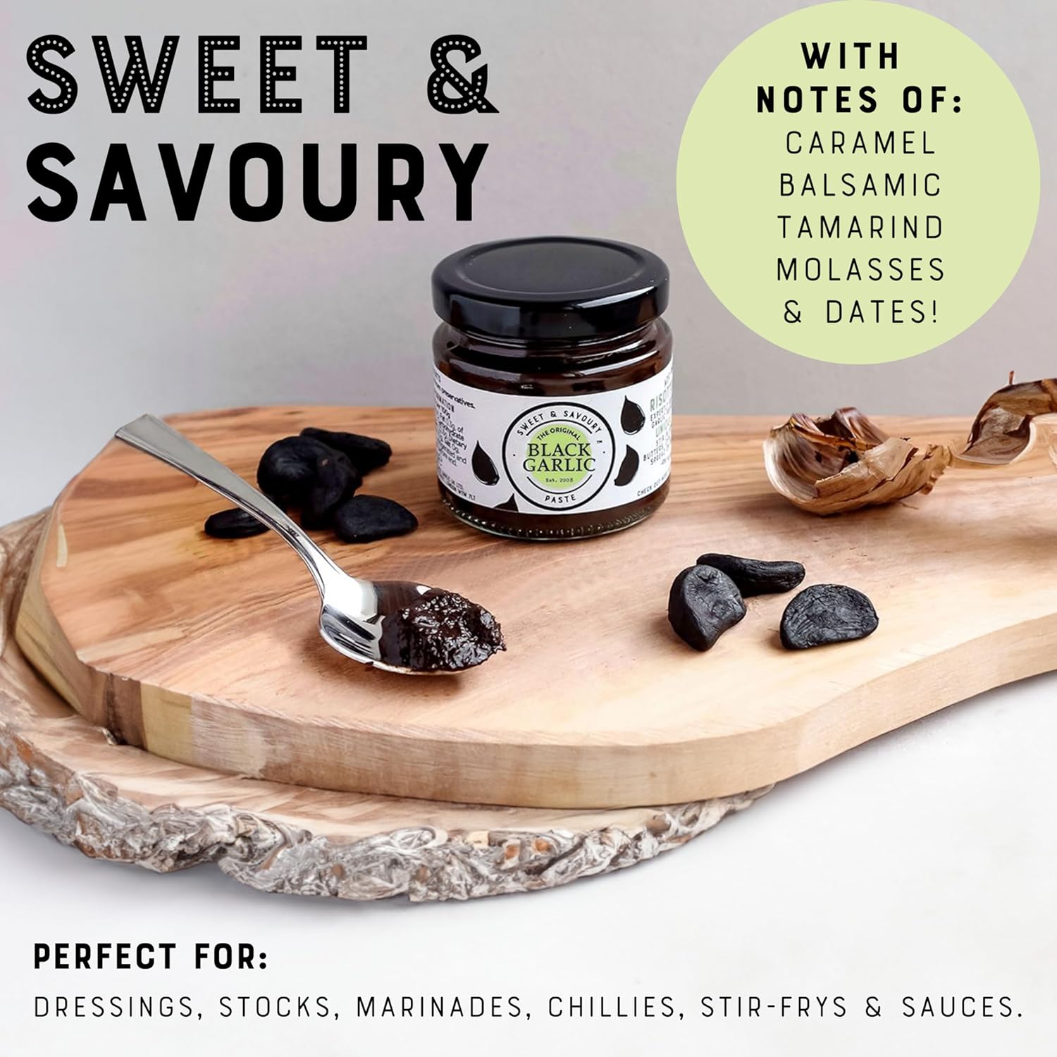 Black Garlic Paste 100g - Balsajo Black Garlic - Condiments & Sauces - Eco Natural Products