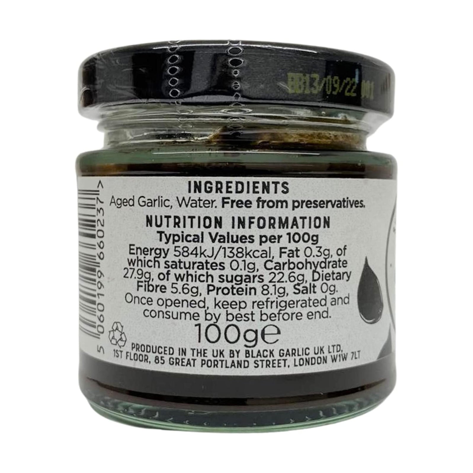 Black Garlic Paste 100g - Balsajo Black Garlic - Condiments & Sauces - Eco Natural Products