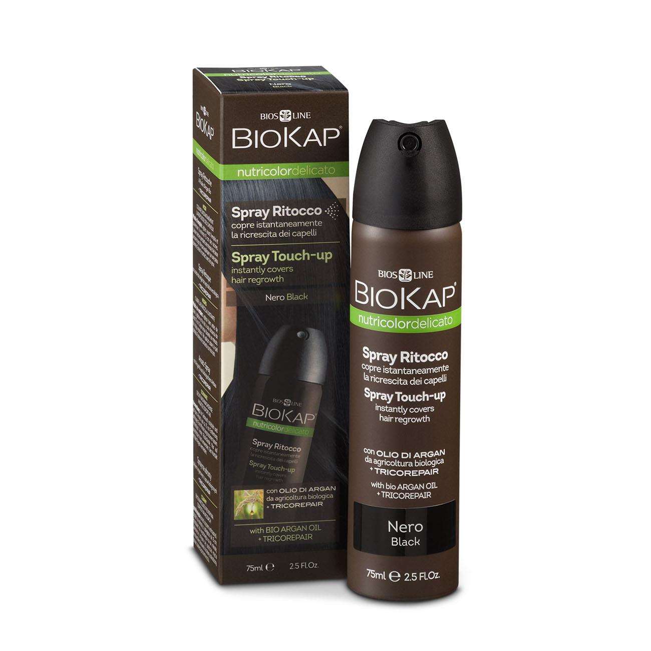 Black Root Touch Up Spray 75ml - BioKap - Eco Natural Products