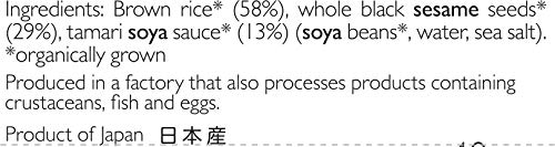 Black Sesame Japanese Brown Rice Crackers 40g - Clearspring - Brown Rice Crackers - Eco Natural Products