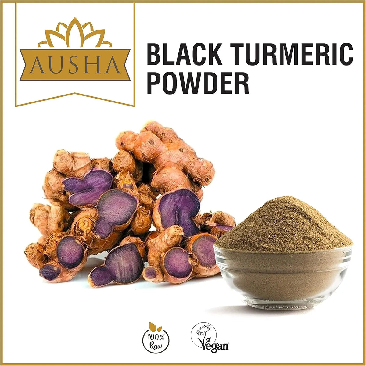 Black Turmeric Powder 100g - Ausha - Herbs & Spices - Ausha