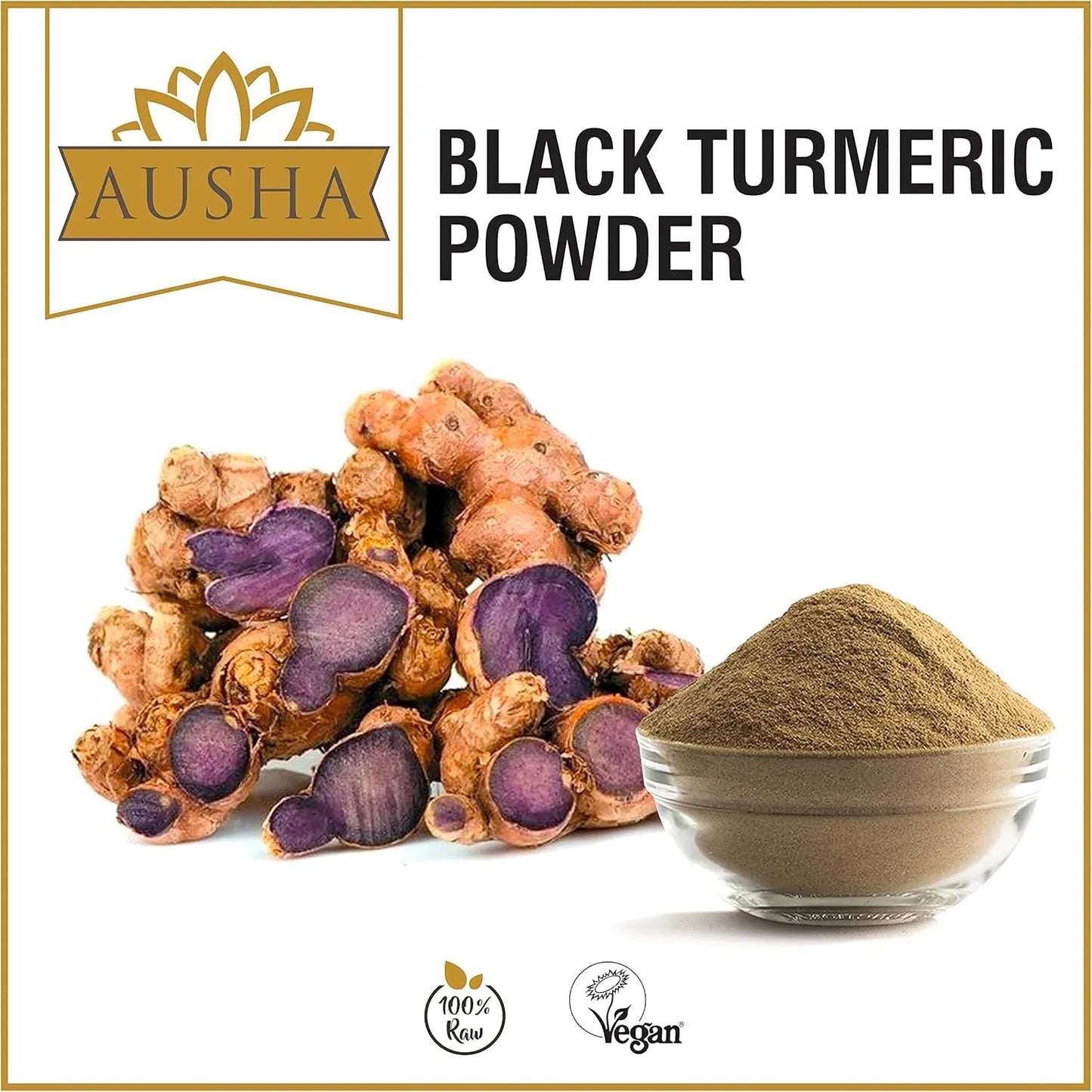 Black Turmeric Powder 100g - Ausha - Herbs & Spices - Ausha