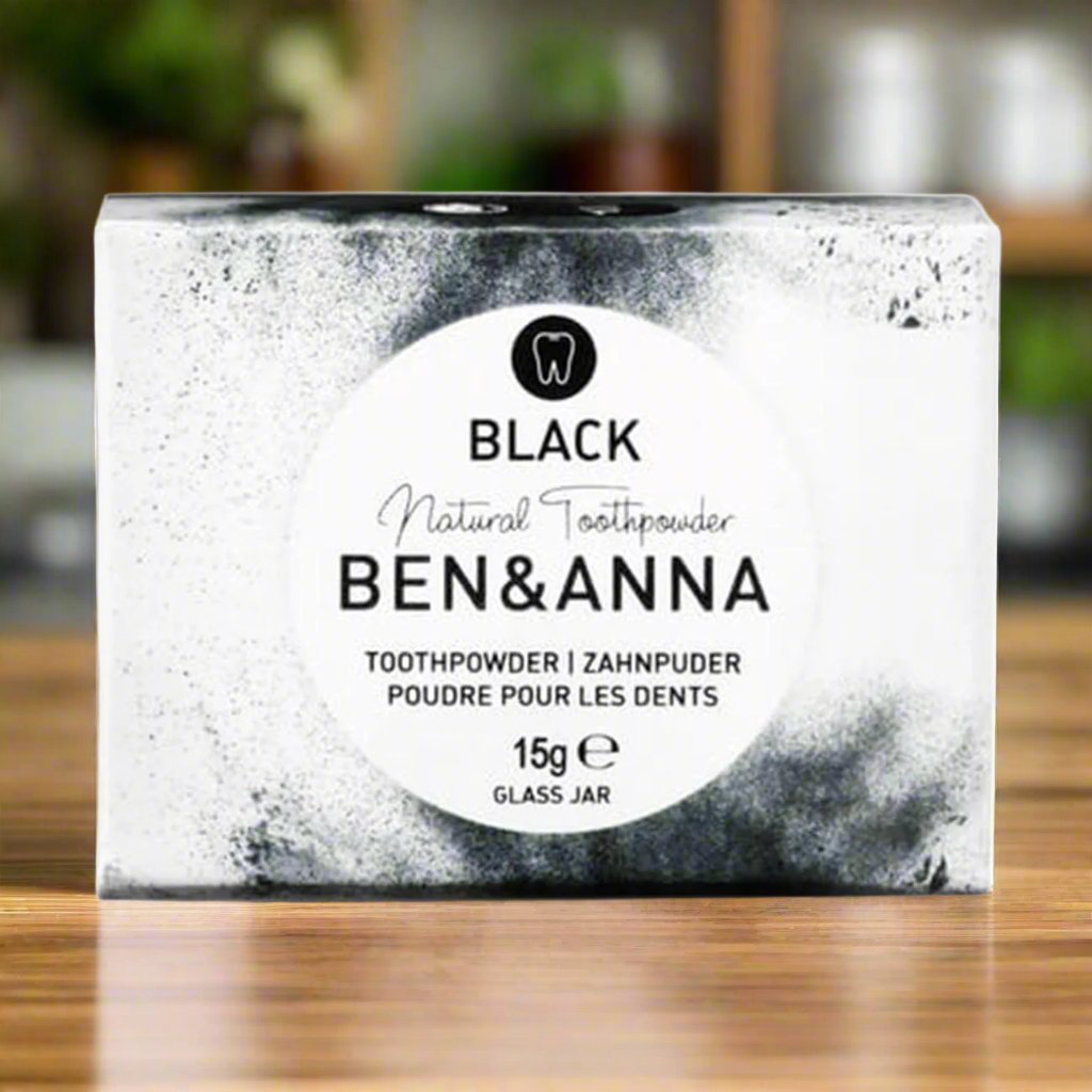 Black Whitening Toothpowder 15g - Eco Natural Products - Ben & Anna - Toothpaste