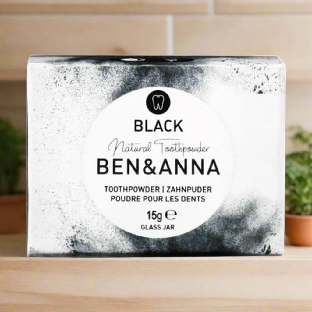 Black Whitening Toothpowder 15g - Eco Natural Products - Ben & Anna - Toothpaste