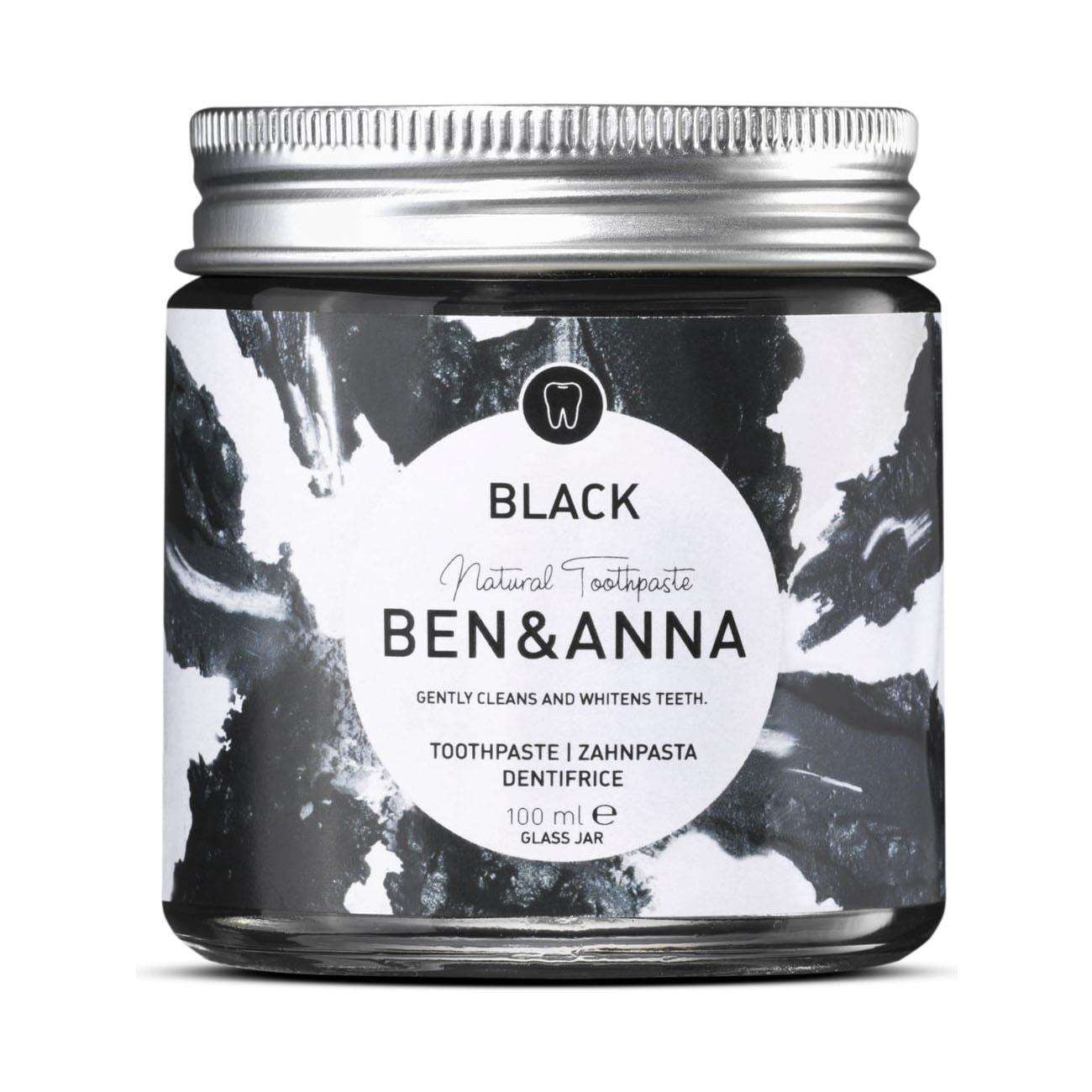 Black with Activated Charcoal Toothpaste 100ml - Ben & Anna - Toothpaste - Eco Natural Products