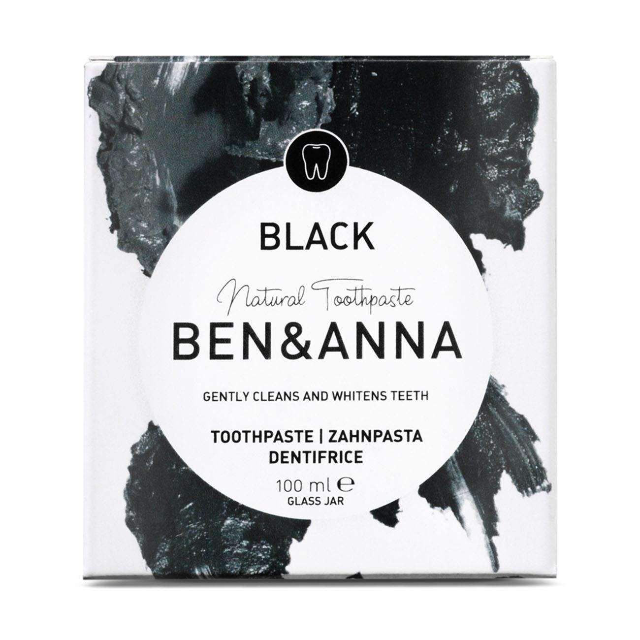 Black with Activated Charcoal Toothpaste 100ml - Eco Natural Products - Ben & Anna - Toothpaste