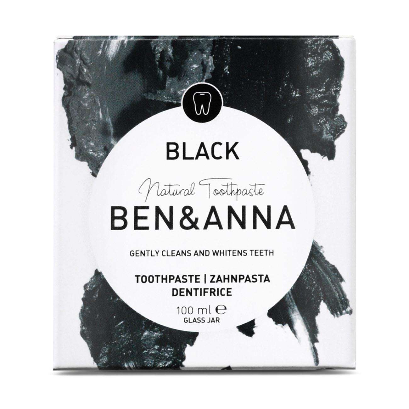 Black with Activated Charcoal Toothpaste 100ml - Ben & Anna - Toothpaste - Eco Natural Products