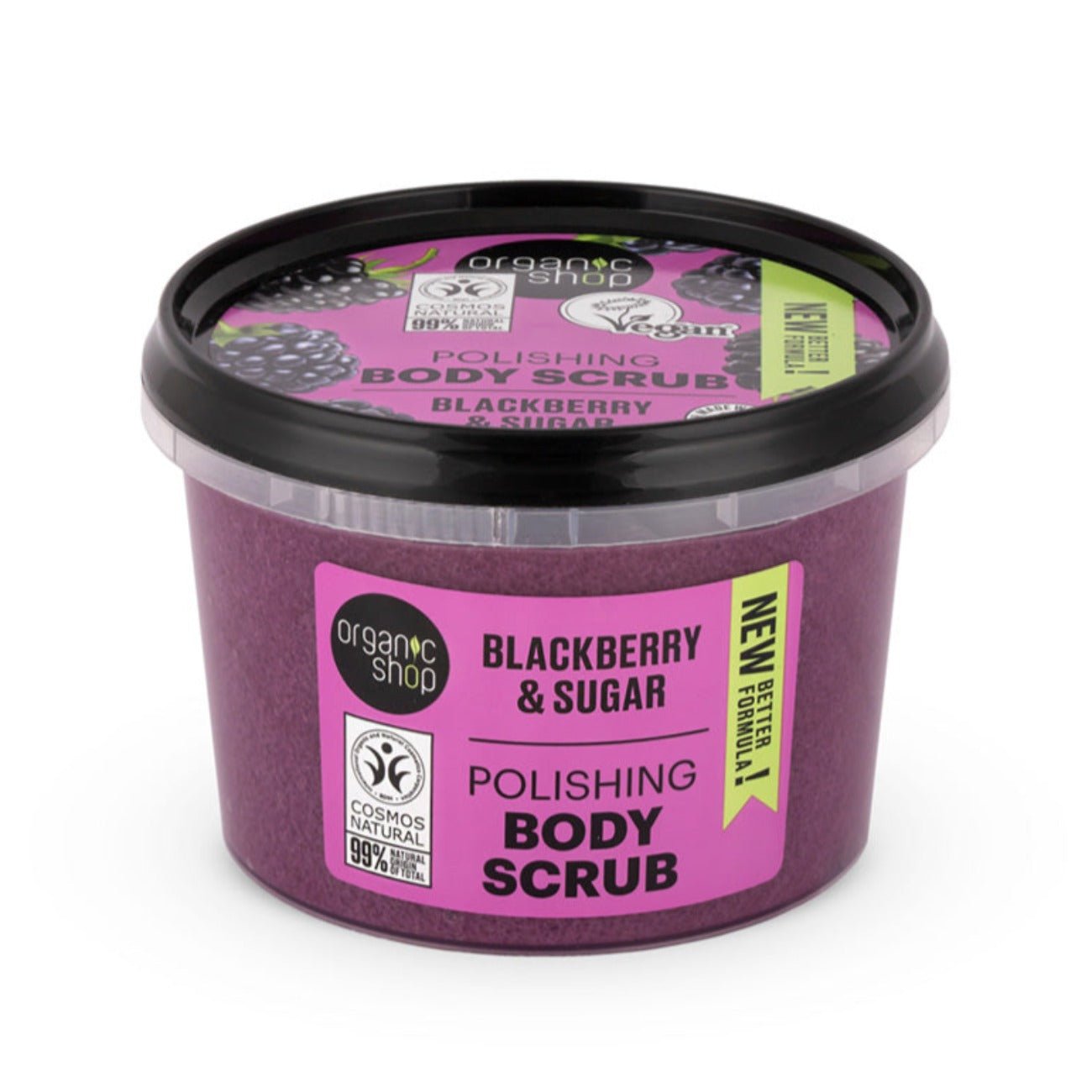 Blackberry and Sugar Polishing Body Scrub 250 ml - Organic Shop - Body Scrub - Eco Natural Products