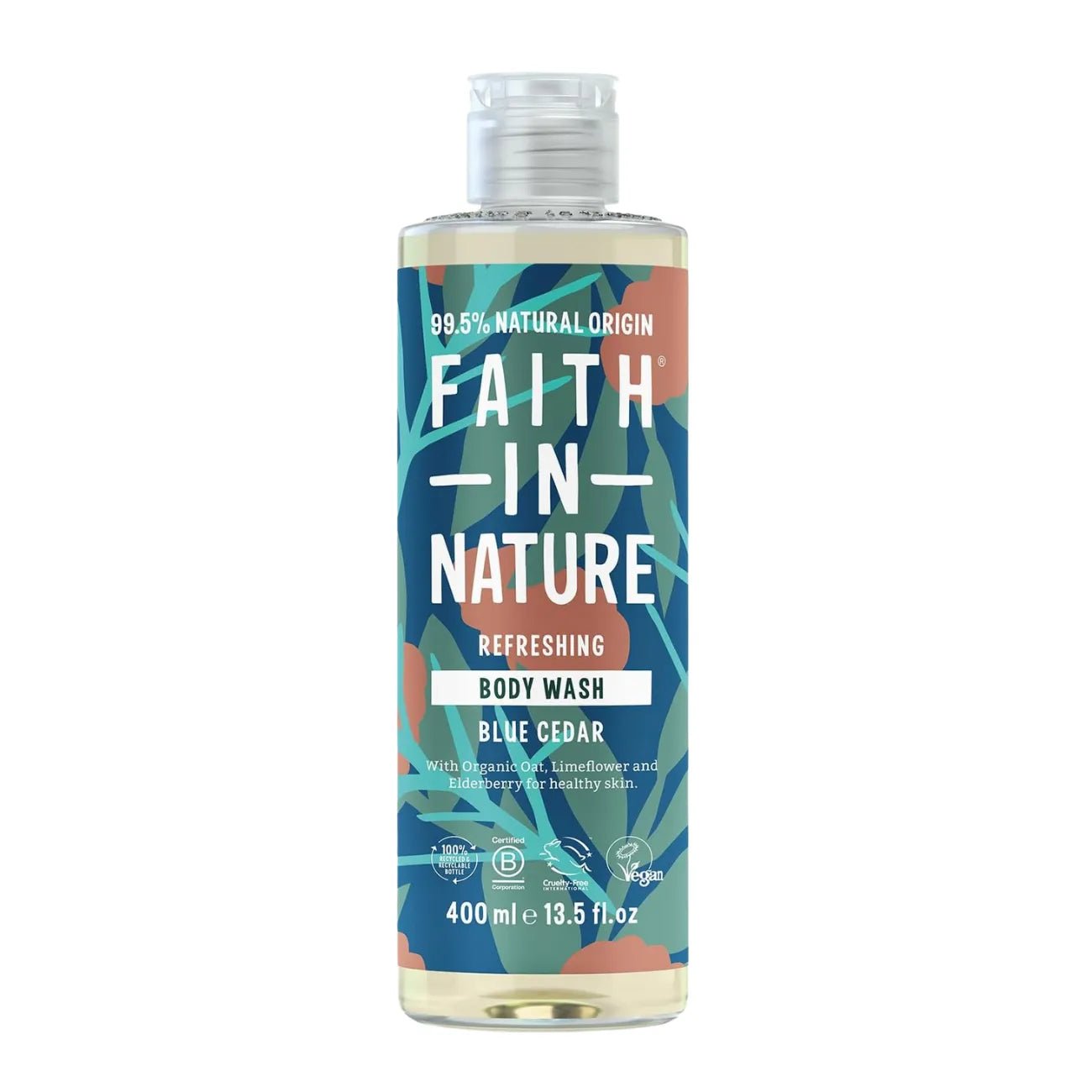 Blue Cedar Body Wash 400ml - Faith in Nature - Body Wash - Faith in Nature