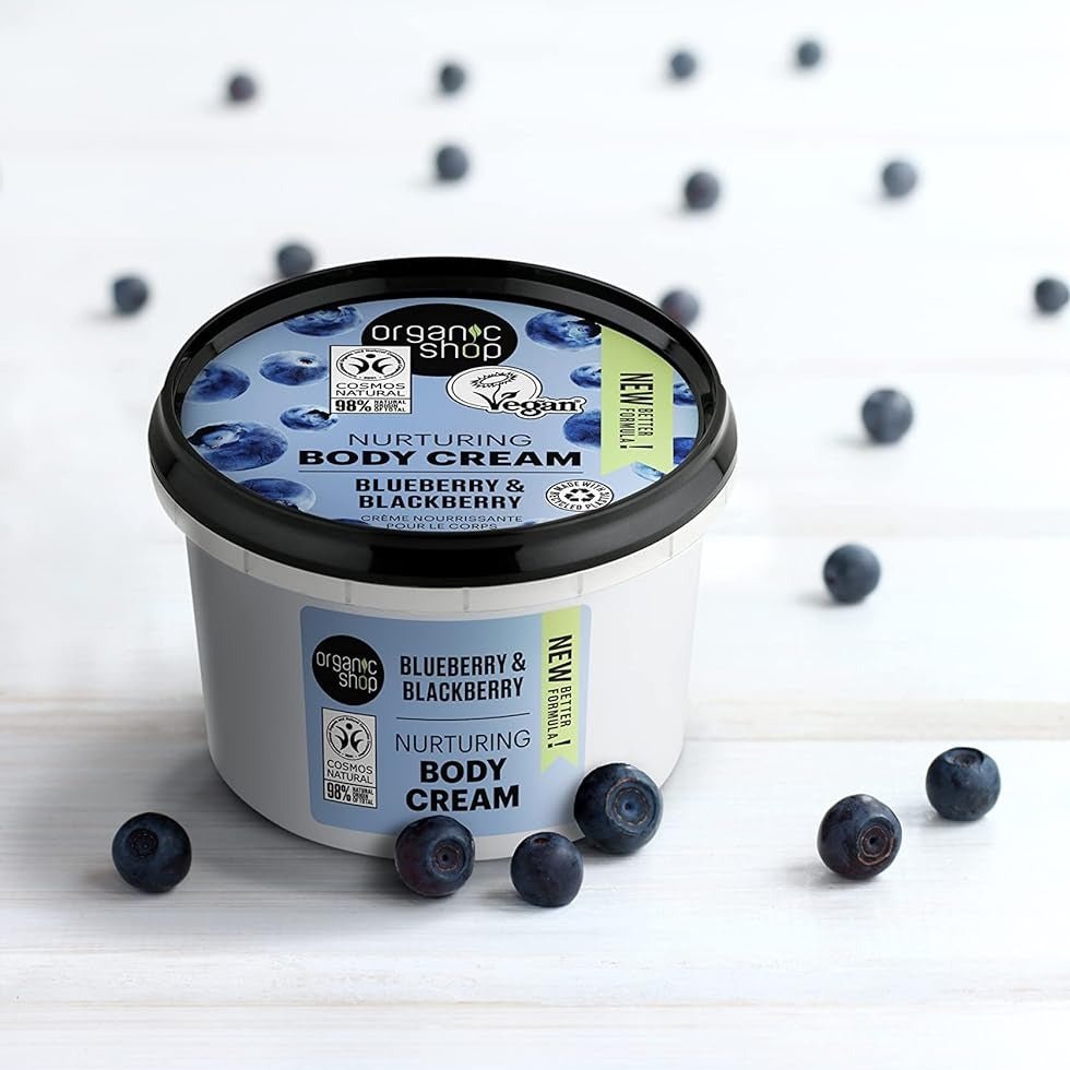 Blueberry and Blackberry Nurturing Body Cream 250 ml - Organic Shop - Body Cream - Eco Natural Products