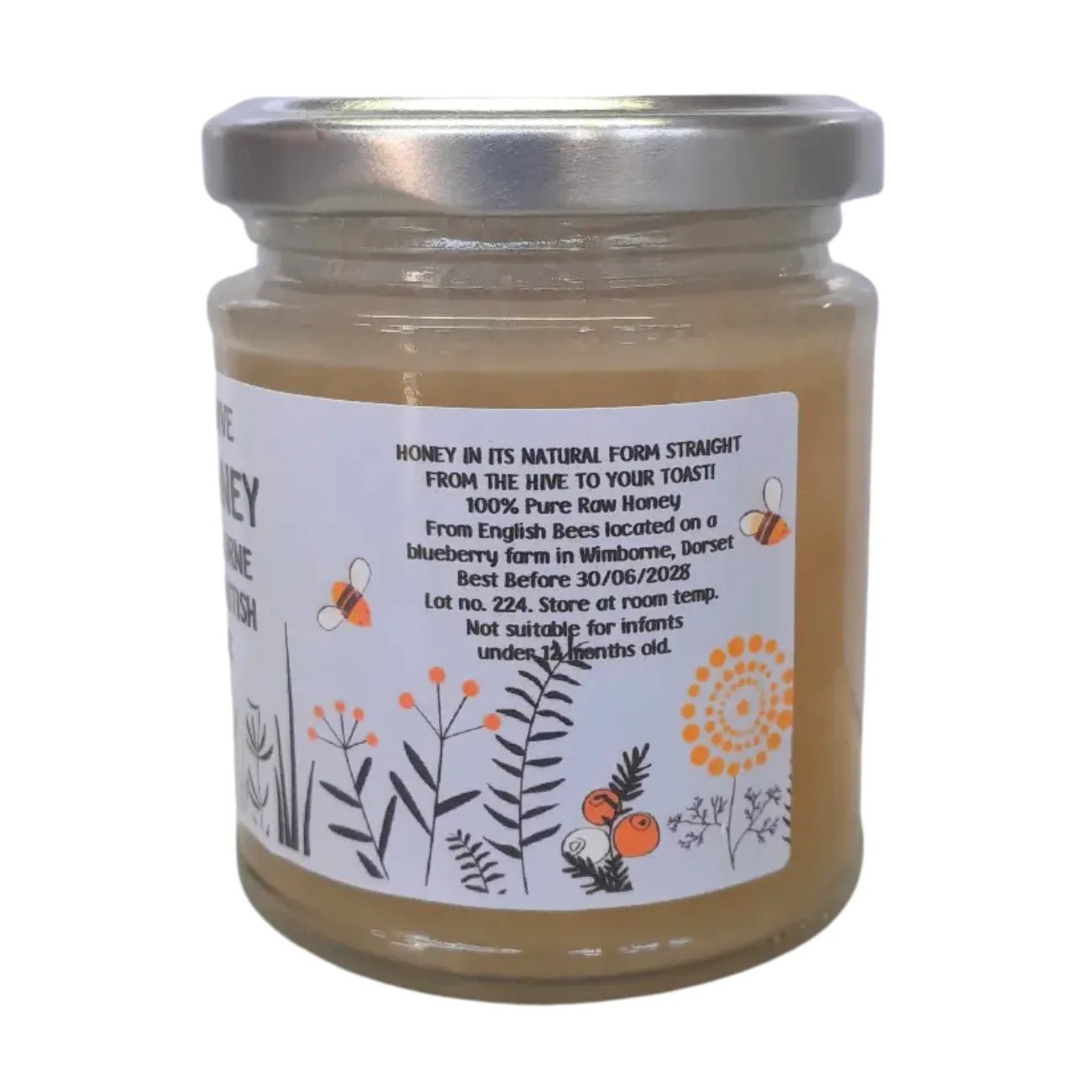 Blueberry Blossom Honey Stapehill, Wimborne 227g - The Dorset Hive - Honey - The Dorset Hive