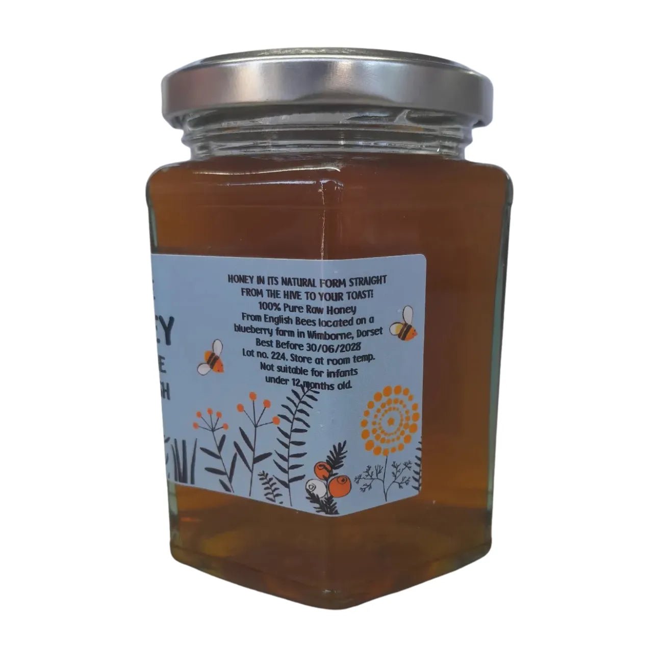 Blueberry Blossom Honey Stapehill, Wimborne 340g - The Dorset Hive - Honey - The Dorset Hive