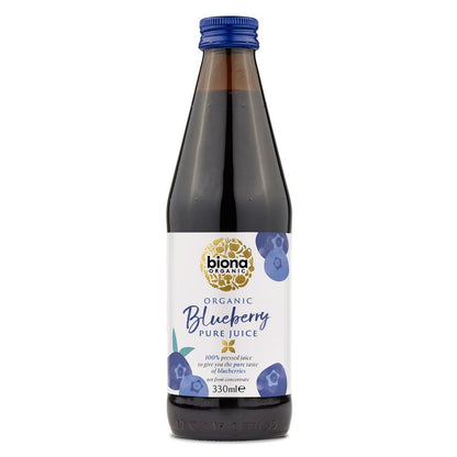 Blueberry Juice Pure 330ml - Biona - Juice - Eco Natural Products