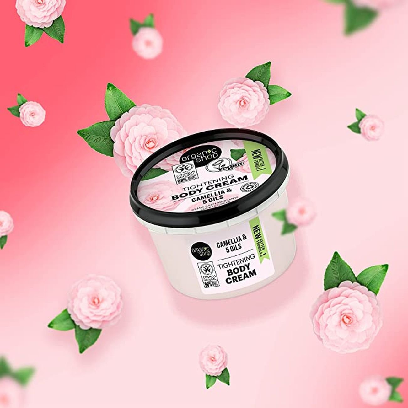 Body Cream Japanese Camellia Camellia & 5 Oils 250ml - Organic Shop - Body Cream - Eco Natural Products