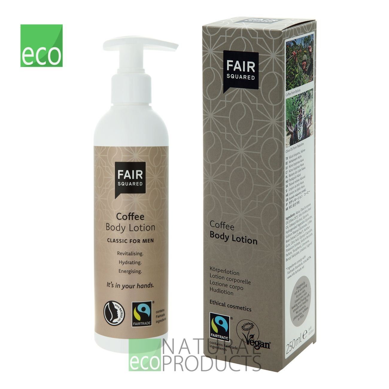 Body Lotion Coffee 250ml - Fair Squared - Body Lotion - Eco Natural Products