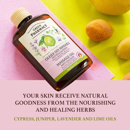 Body Massage Oil Anti Cellulite 200ml - Green Pharmacy - Body Moisturizer - Eco Natural Products