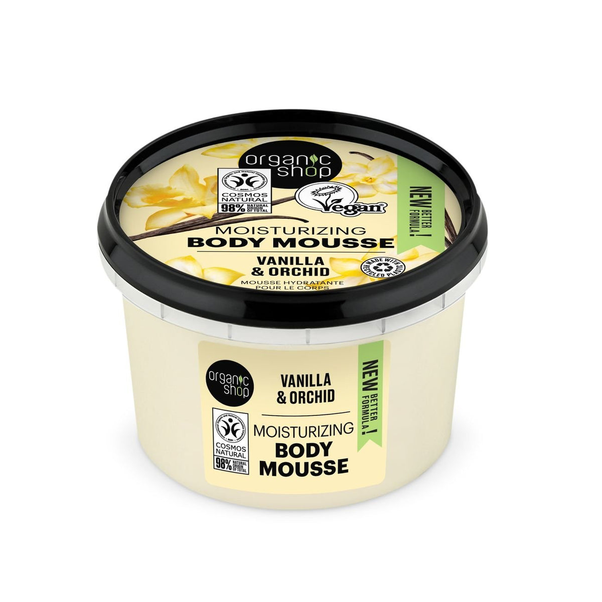 Body Mousse Bourbon Vanilla Vanilla & Orchid 250ml - Organic Shop - Body Mousse - Eco Natural Products