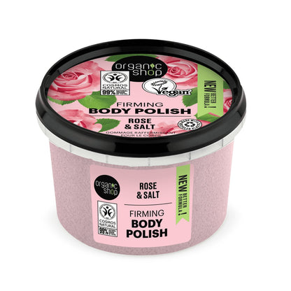 Body Polish Rose and Salt 250ml - Organic Shop - Body Polish - Eco Natural Products