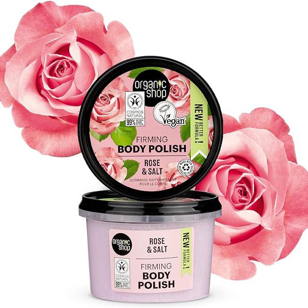 Body Polish Rose and Salt 250ml - Organic Shop - Body Polish - Eco Natural Products