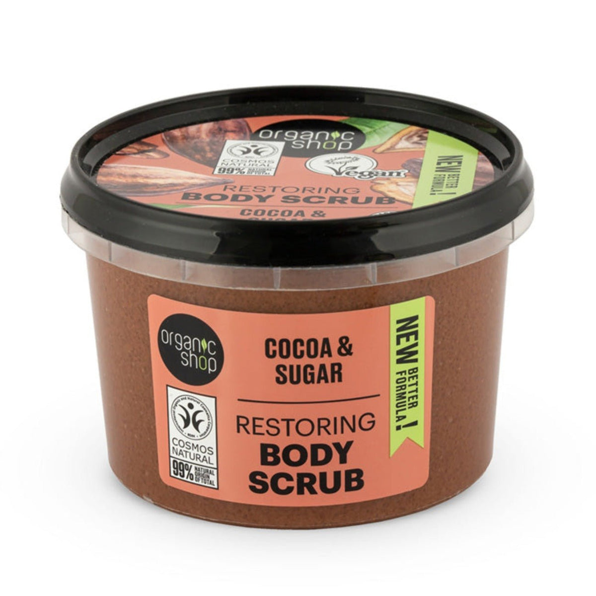 Body Scrub Belgian Chocolate and Sugar 250ml - Organic Shop - Body Scrub - Eco Natural Products