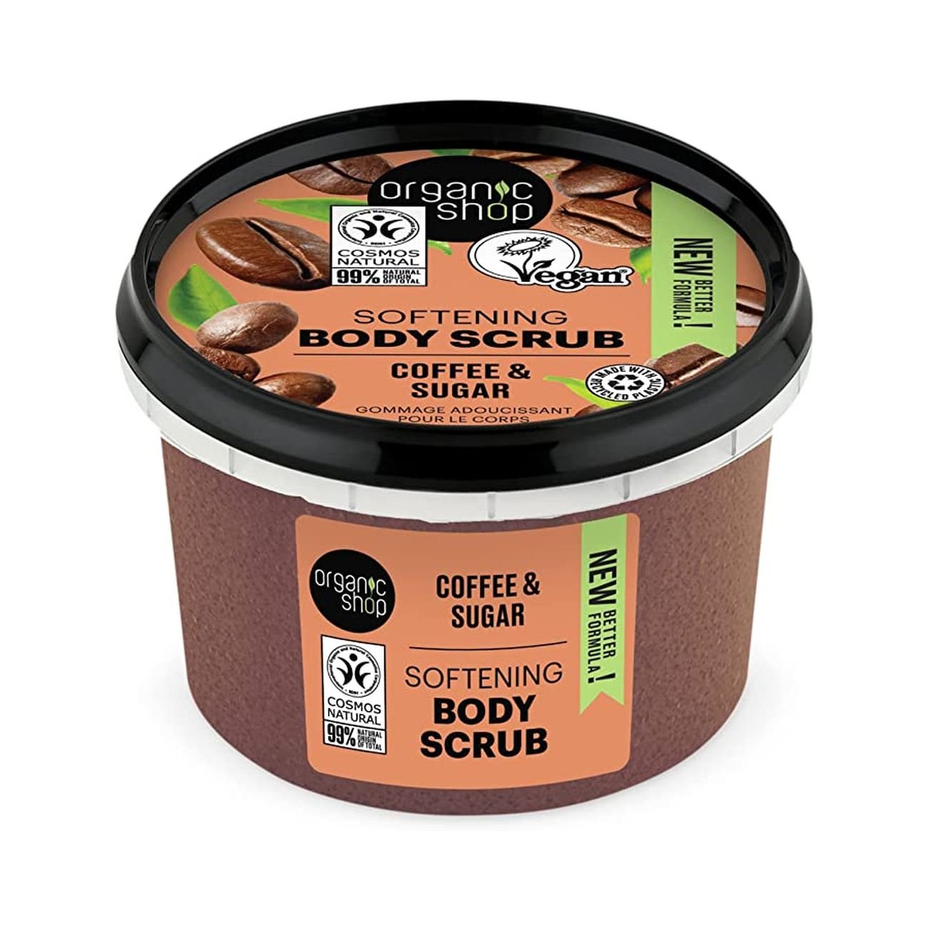 Body Scrub Brazilian Coffee and Sugar 250ml - Eco Natural Products - Organic Shop - Body Scrub