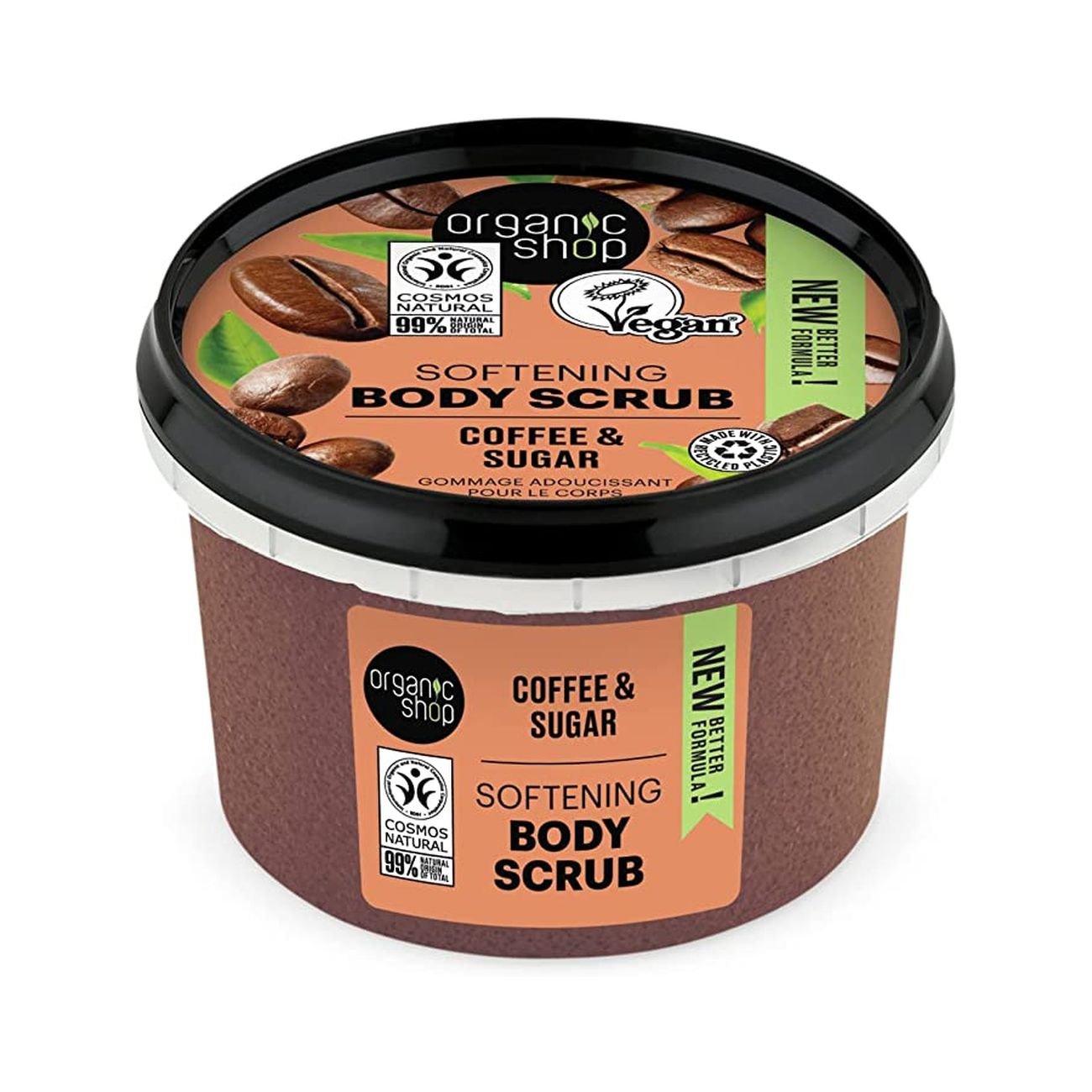 Body Scrub Brazilian Coffee and Sugar 250ml - Organic Shop - Body Scrub - Eco Natural Products