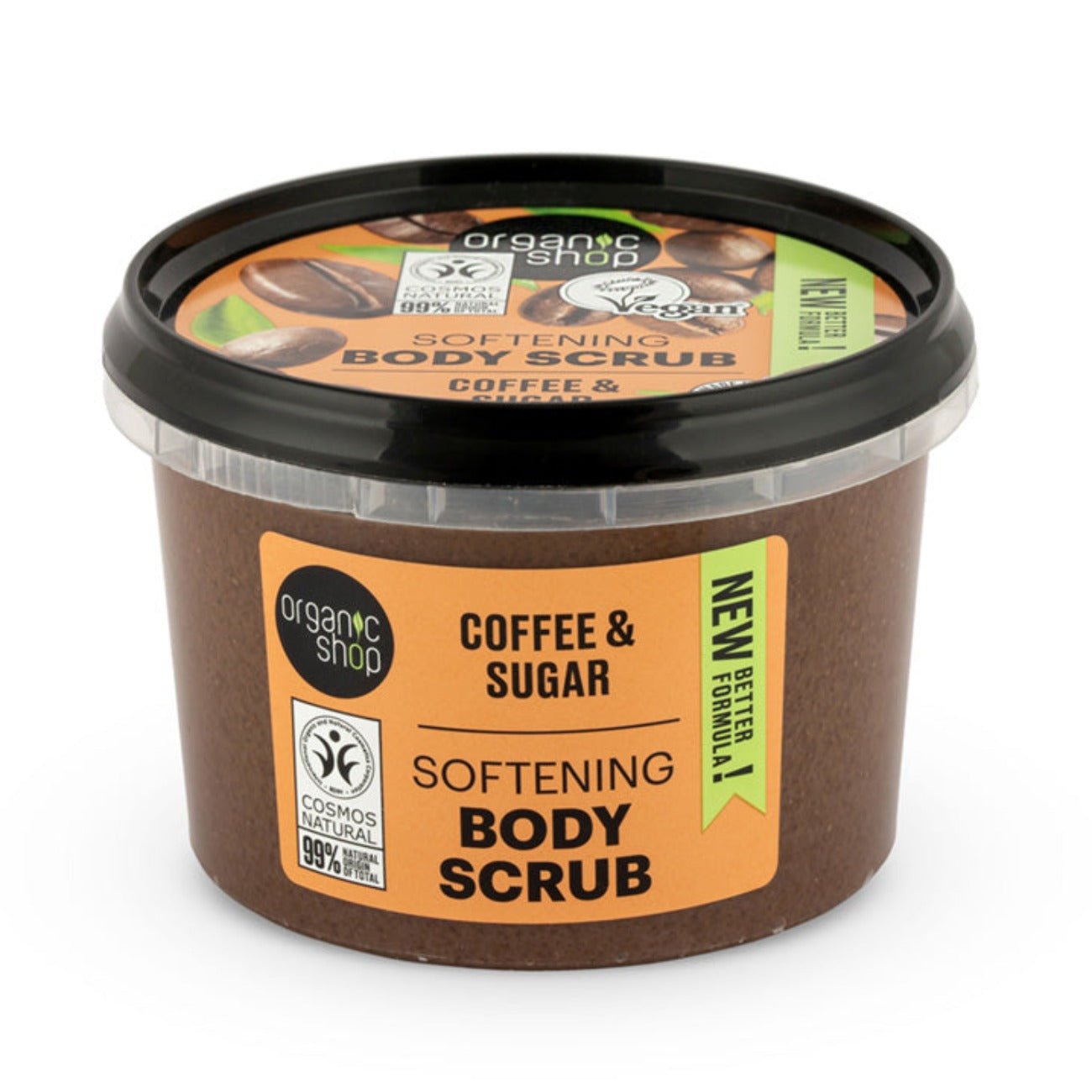 Body Scrub Brazilian Coffee and Sugar 250ml - Organic Shop - Body Scrub - Eco Natural Products
