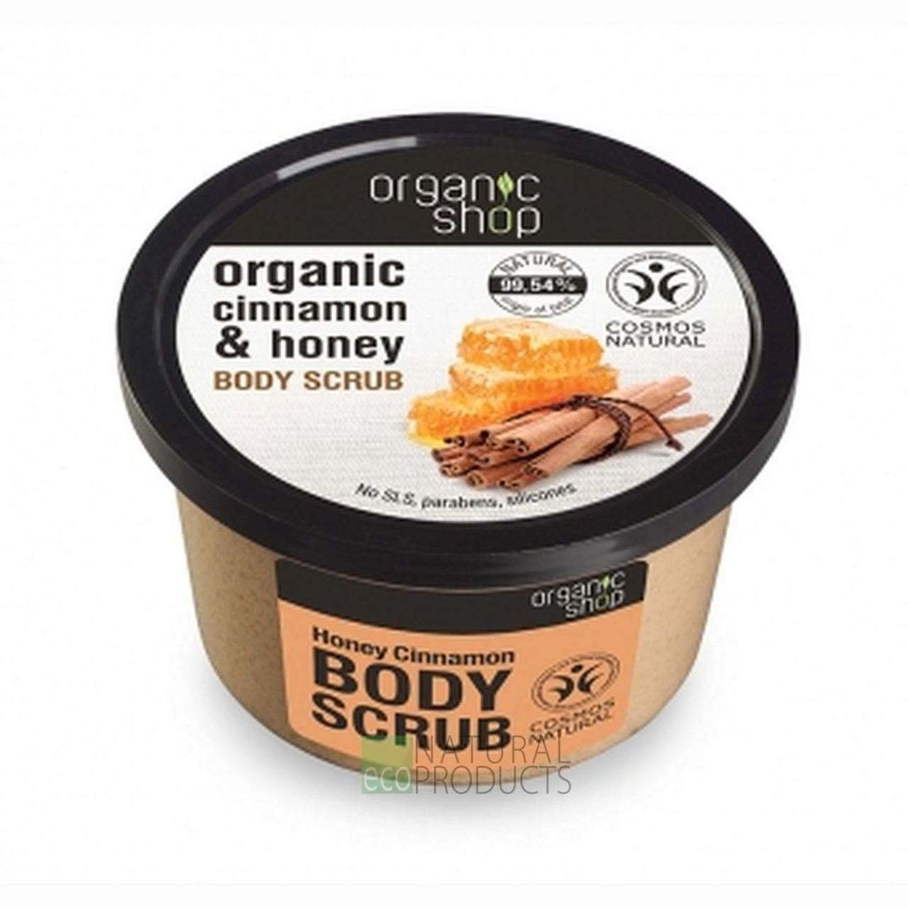 Body Scrub Cinnamon and Honey 250ml - Eco Natural Products - Organic Shop - Body Scrub