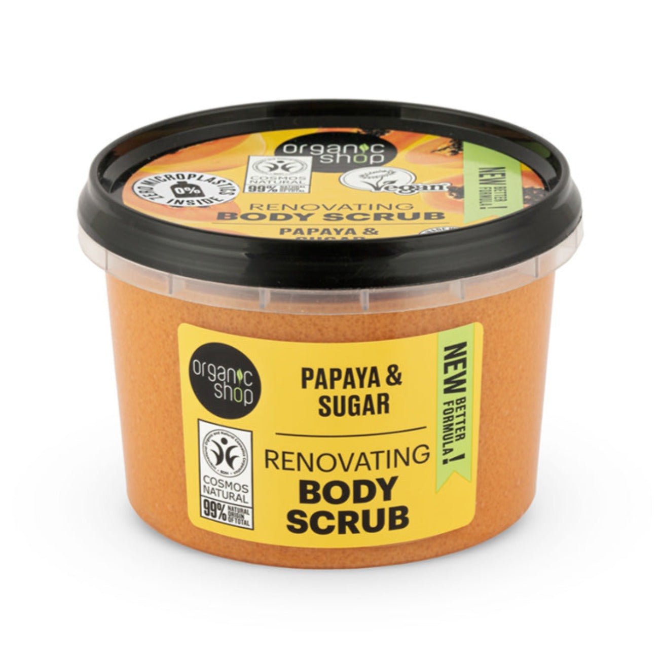 Body Scrub Juicy Papaya and Sugar 250ml - Organic Shop - Body Scrub - Eco Natural Products