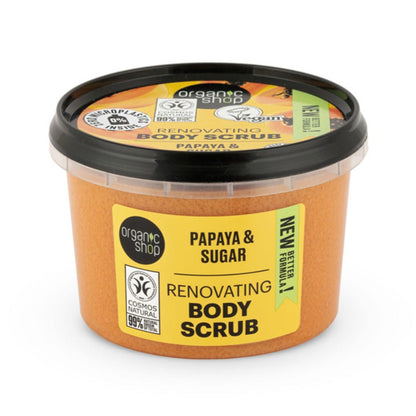 Body Scrub Juicy Papaya and Sugar 250ml - Organic Shop - Body Scrub - Eco Natural Products