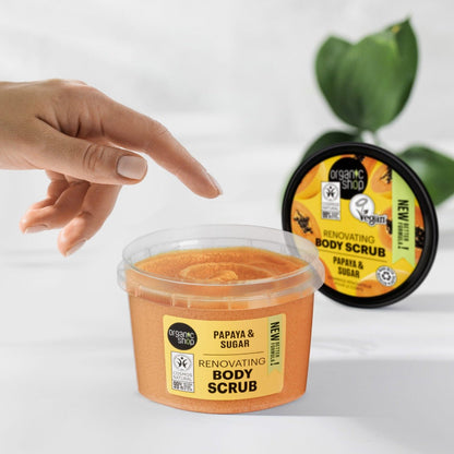 Body Scrub Juicy Papaya and Sugar 250ml - Organic Shop - Body Scrub - Eco Natural Products