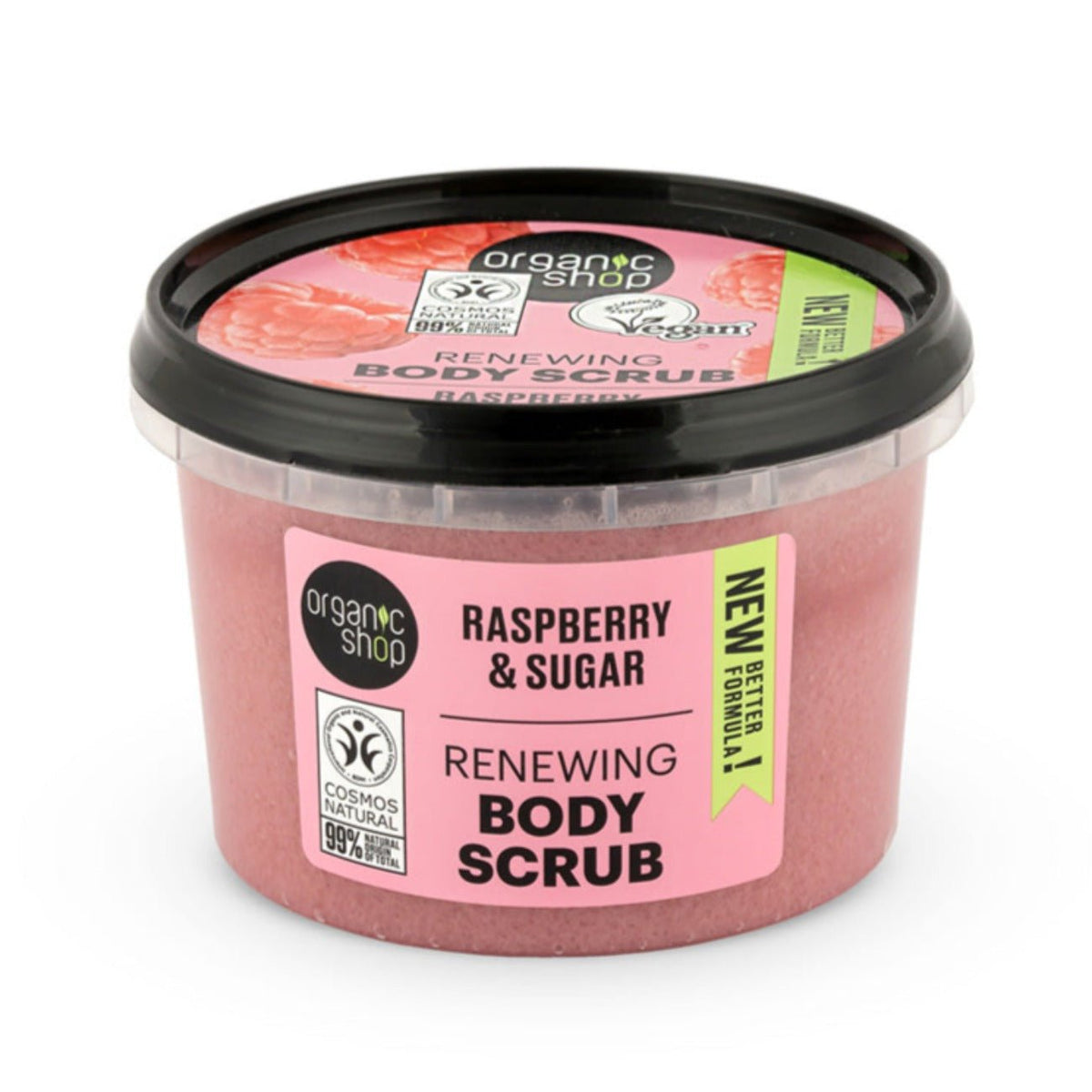 Body Scrub Raspberry Cream and Sugar 250ml - Organic Shop - Body Scrub - Eco Natural Products