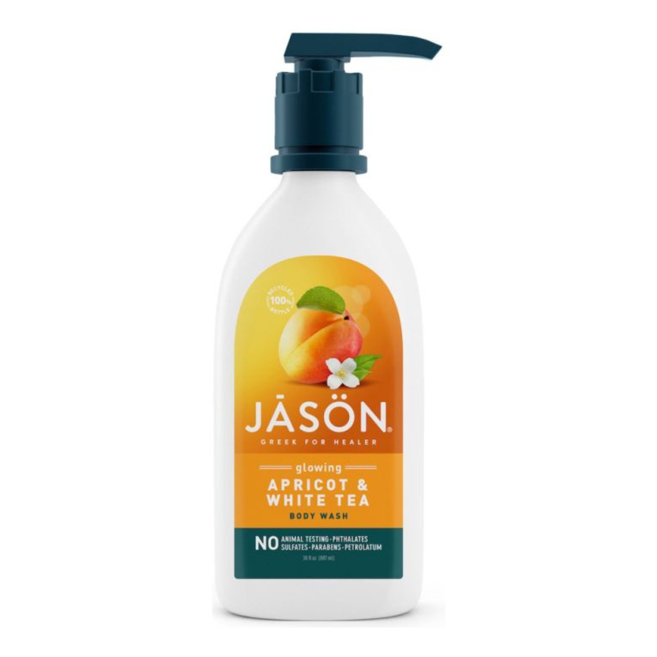 Body Wash Glowing Apricot 887ml - Jason - Body Wash - Eco Natural Products
