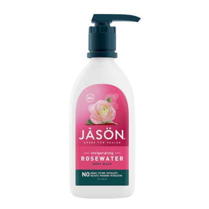 Body Wash Invigorating Rosewater 887ml - Jason - Body Wash - Eco Natural Products
