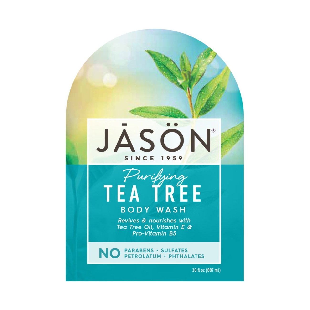 Body Wash Purifying Tea Tree 887ml - Eco Natural Products - Jason - Body Wash