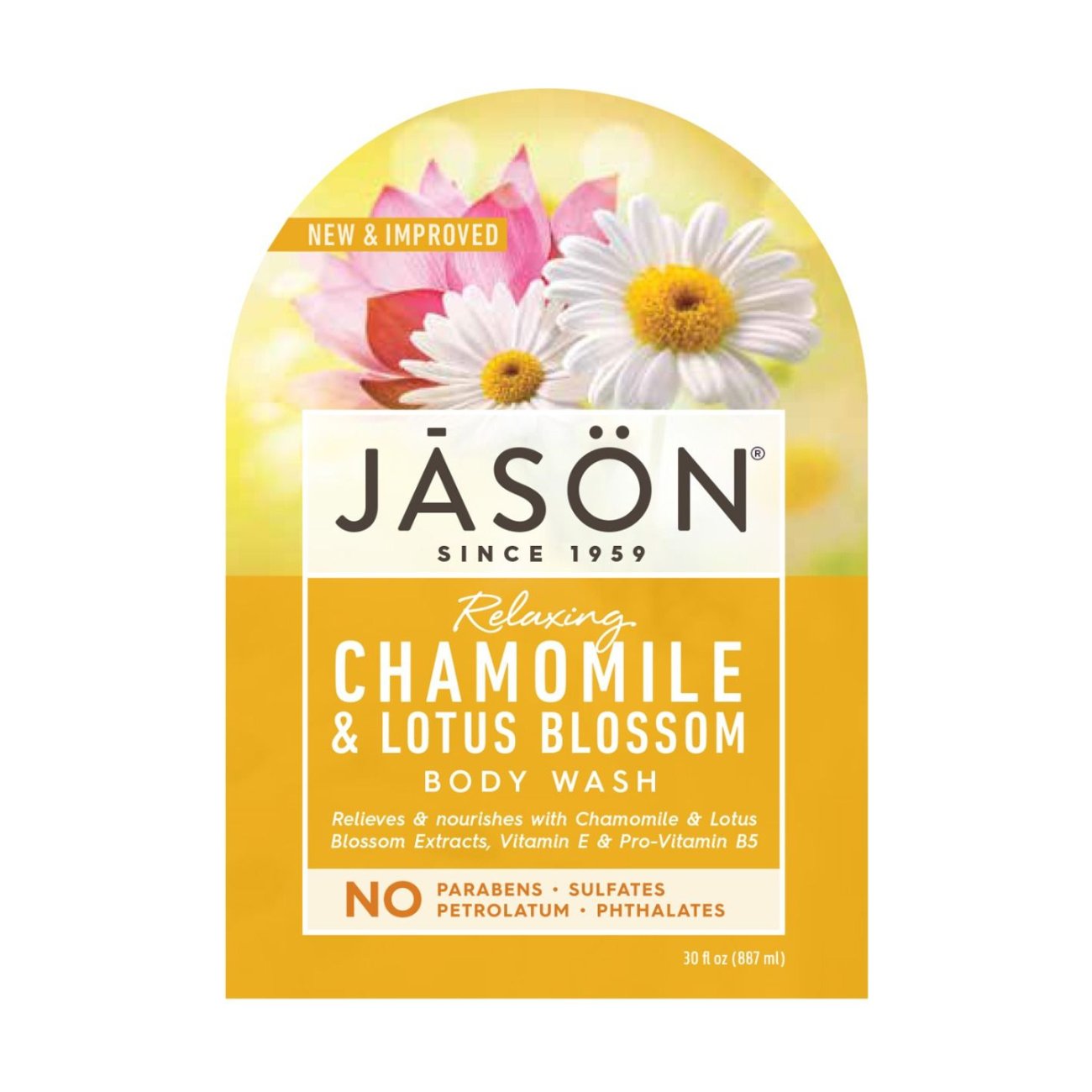 Body Wash Relaxing Chamomile 887ml - Eco Natural Products - Jason - Body Wash