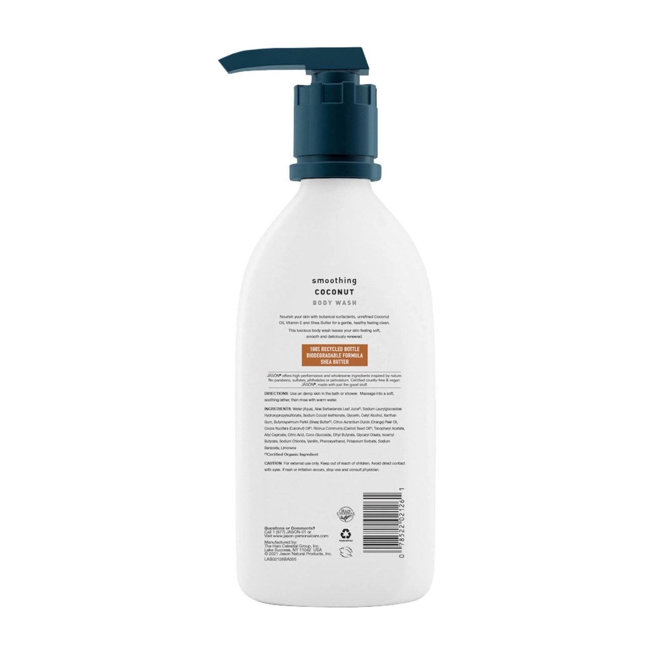 Body Wash Smoothing Coconut 887ml - Jason - Body Wash - Eco Natural Products
