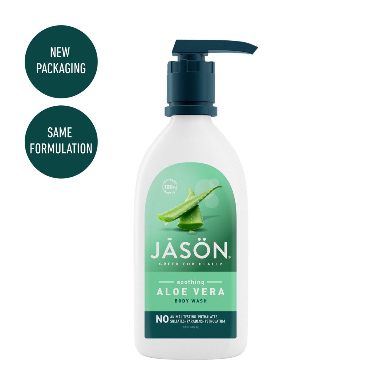 Body Wash Soothing Aloe Vera 887ml - Eco Natural Products - Jason - Body Wash