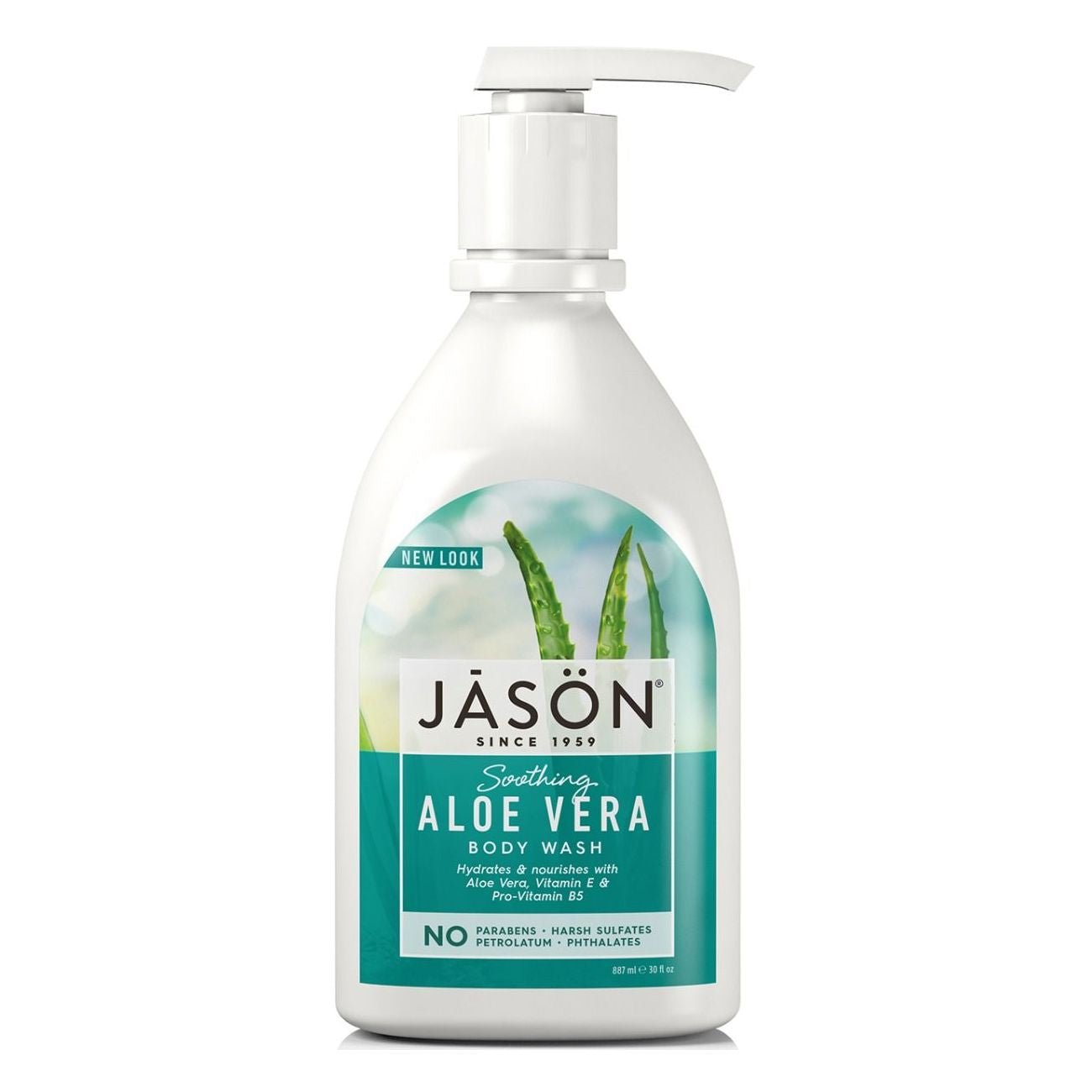 Body Wash Soothing Aloe Vera 887ml - Eco Natural Products - Jason - Body Wash