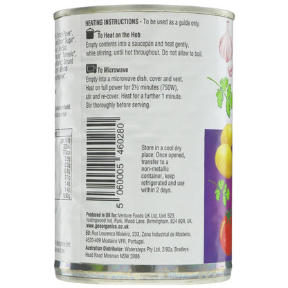 Bombay Potatoes 400g - Geo Organics - Prepared Meals & Entrées - Eco Natural Products